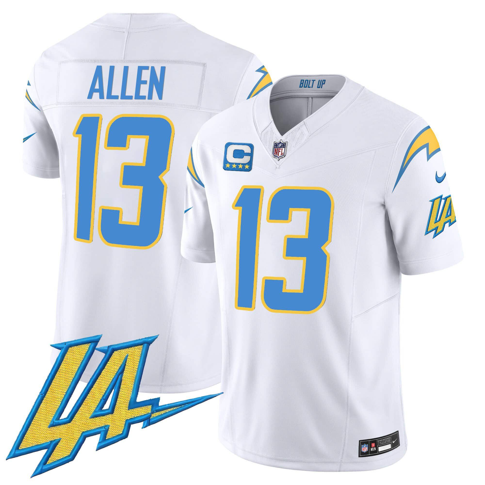Men Los Angeles Chargers #13 Allen White 2024 Nike Vapor Limited NFL Jersey